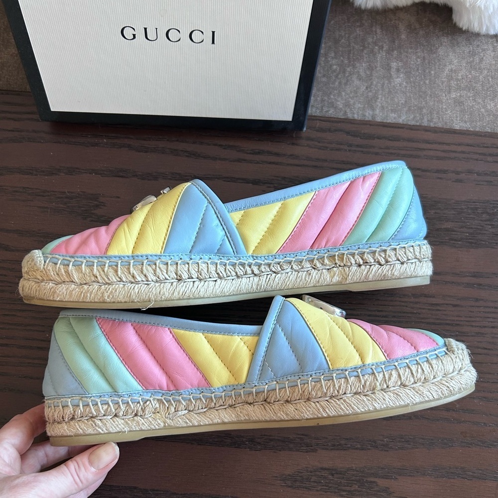 Gucci GG Marmont Pastel Espadrilles - Picture 7 of 11